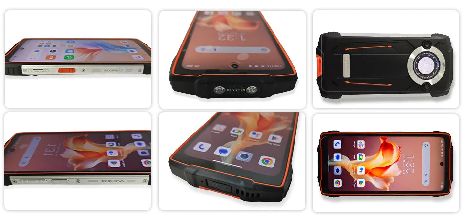 【World premiere】Blackview BV8200 Rugged Phone 6.5" 2.4K 120Hz Display Helio G100 NFC 12GB 256GB Android 14 45W Charger CellPhone