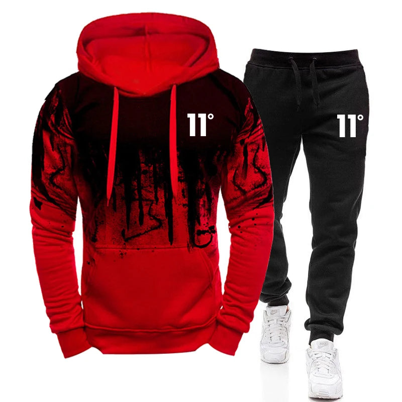 Casual Fashion High Quality Men's Tracksuit Jogging Men Versatile Sweatshirts Sweat Pants Comfort Daily Sports Simple Hoodie Set
