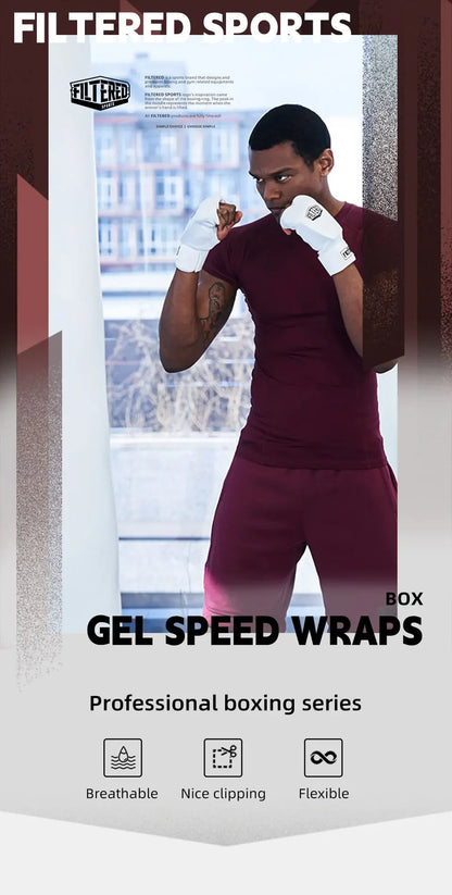 FILTERED Sports High-Quality Breathable Boxing Gel Integrated Shield for Quick  Convenient Hand Wrapping Boxing Gel GSW01