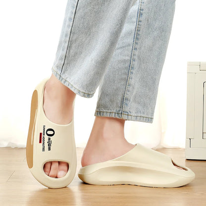 Fashion Men Slippers Outdoor Indoor Sandals Beach Soft Sole Comfortable Slides Men's Casual Shoes Women Couple Home Slippers