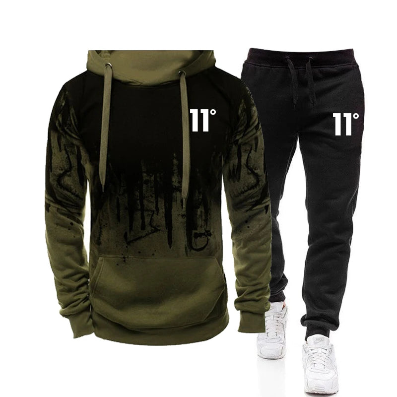 Casual Fashion High Quality Men's Tracksuit Jogging Men Versatile Sweatshirts Sweat Pants Comfort Daily Sports Simple Hoodie Set