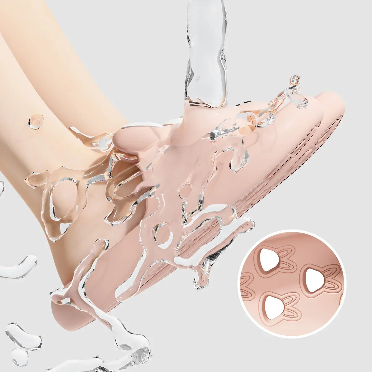 Summer Men Bathroom Slippers Women Cute Cartoon Home Sandals Breathable Soft EVA Non-slip Slides Indoor Quick Drying Flip Flops