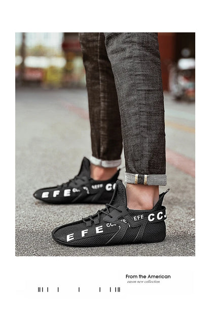 YRZL Loafers Shoes Men Casual Mesh Breathable Non Slip Outdoor Comfortable Indoor Gym Shoes Big Size Shoes for Men