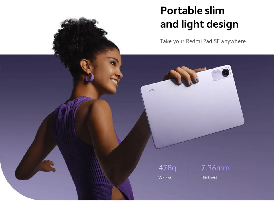 Global Version Xiaomi Redmi Pad SE Snapdragon 680 8GB RAM 256GB ROM Mi Tablet Quad speakers Dolby Atmos 90Hz 11" Display 8000mAh