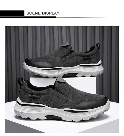 Men's Casual Shoes Fashion Canvas Shoes Breathable Men's Walking Flat Sneakers Outdoor Lightweight Men's Shoes Vulcanize Shoes