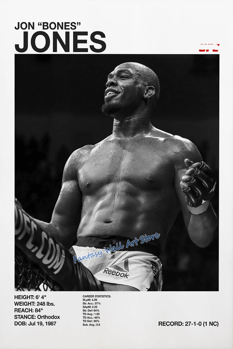 World Famous Boxing Players The Best Boxing Athlete Minimalist Black and White Poster Canvas Painting Wall Pictures Home Decor