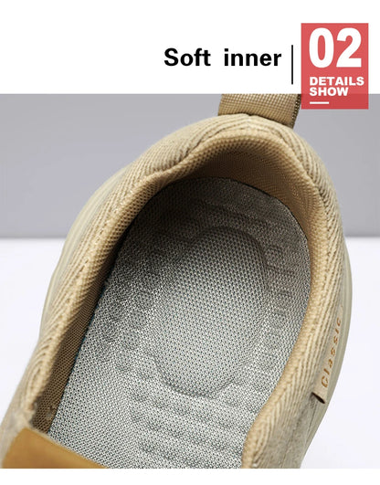 Men's Casual Shoes Fashion Canvas Shoes Breathable Men's Walking Flat Sneakers Outdoor Lightweight Men's Shoes Vulcanize Shoes