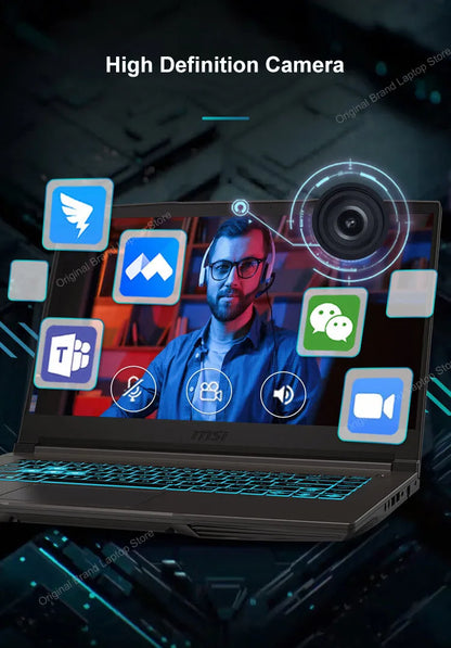 2024 MSI Thin 15 Gaming Laptop 15.6 Inch 2.5K FHD 144Hz IPS Screen Notebook i5-13420H 32GB 1TB RTX3050 Gaming Netbook Computer