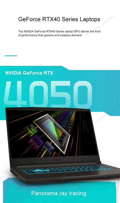 2024 MSI Thin 15 Gaming Laptop 15.6 Inch 2.5K FHD 144Hz IPS Screen Notebook i5-13420H 32GB 1TB RTX3050 Gaming Netbook Computer