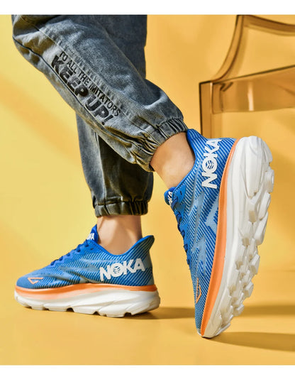 Men Sports Running Shoes Casual Carbon Plate Marathon Breathable Lightweight Women's Comfortable Athletic Nonskid Sneakers