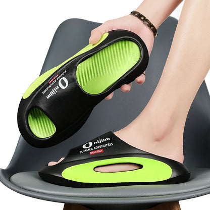 Fashion Men Slippers Outdoor Indoor Sandals Beach Soft Sole Comfortable Slides Men's Casual Shoes Women Couple Home Slippers