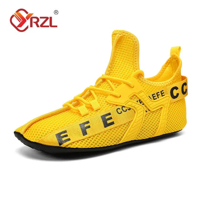 YRZL Loafers Shoes Men Casual Mesh Breathable Non Slip Outdoor Comfortable Indoor Gym Shoes Big Size Shoes for Men