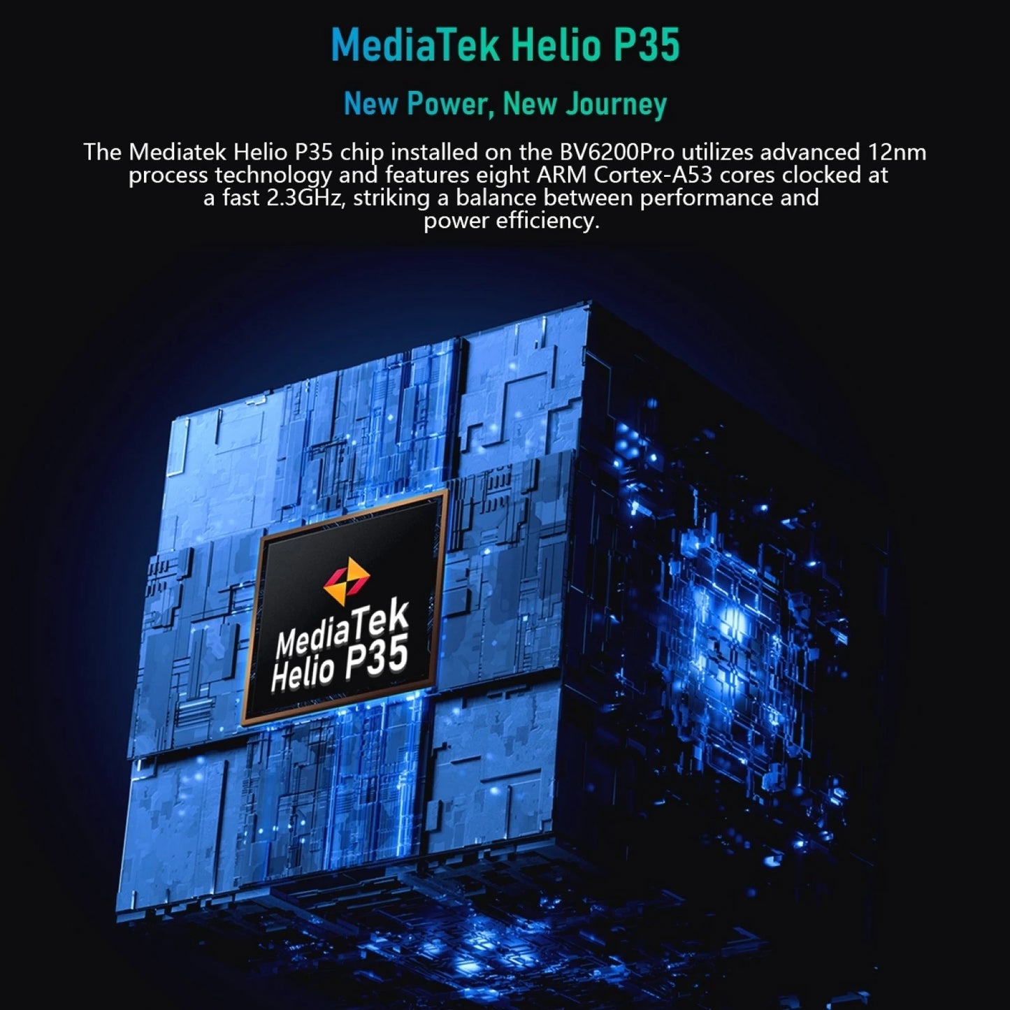 Blackview BV6200 Pro Rugged Phone 4GB / 6GB+128GB IP69 Waterproof Helio P35 13000mAh With 18W Fast Charg NFC 4G Smartphone