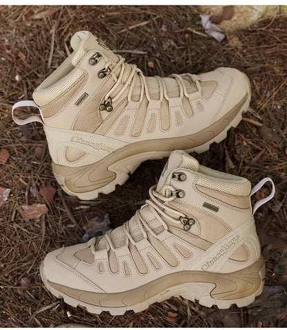 New Men Tactical Boot Breathable Safety Anti-Slip Hunting Boot Motorcycle Male Army Boots Desert Climbing Hiking Shoes Size Plus