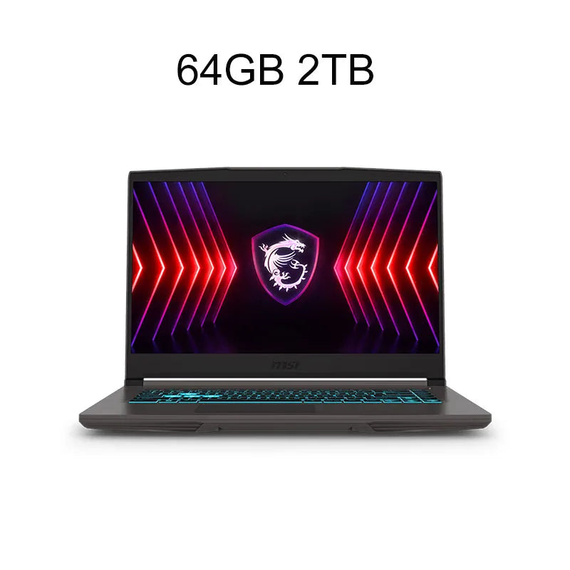 2024 MSI Thin 15 Gaming Laptop 15.6 Inch 2.5K FHD 144Hz IPS Screen Notebook i5-13420H 32GB 1TB RTX3050 Gaming Netbook Computer