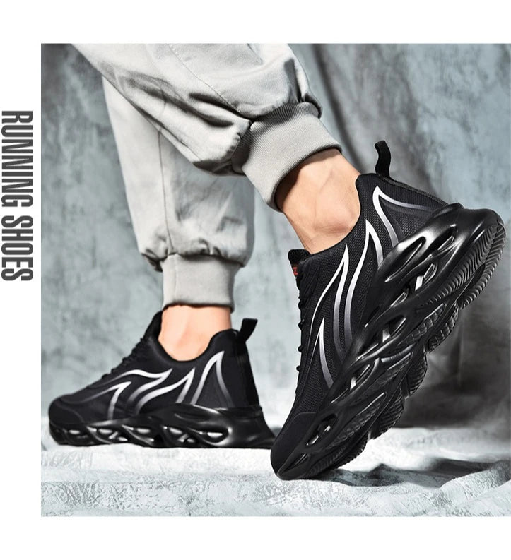 Trend Men's Sneakers Fashion Men's Running Shoes Tennis Basketball Sports Shoes Outdoor Walking Breathable Lace-up Jogging Shoes