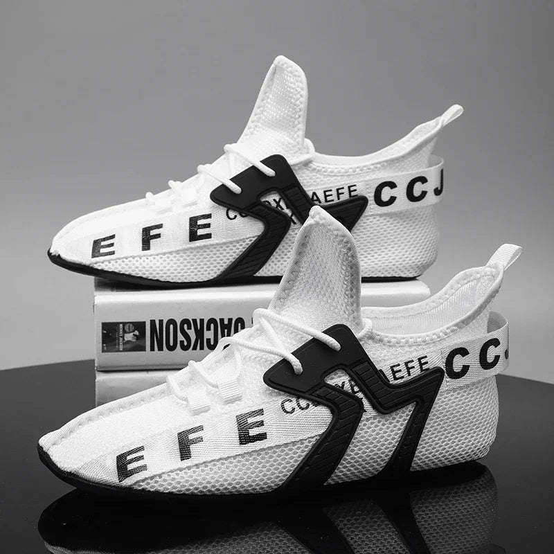 YRZL Loafers Shoes Men Casual Mesh Breathable Non Slip Outdoor Comfortable Indoor Gym Shoes Big Size Shoes for Men