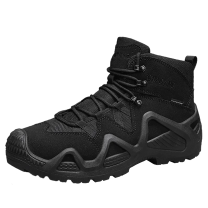 Men's Brand Outdoor Lace-up Boots Autumn Winter Man Fashion Solid Shoes for Men Waterproof Wear-resistant Boots Male Hike Shoes