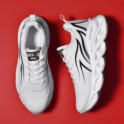 Trend Men's Sneakers Fashion Men's Running Shoes Tennis Basketball Sports Shoes Outdoor Walking Breathable Lace-up Jogging Shoes