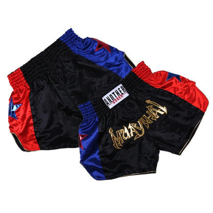 Men's Boxing Shorts Kickboxing Short Muay Thai Women Child Martial Arts Training Team Clothes Gym Grappling BJJ Cage Fight Pants