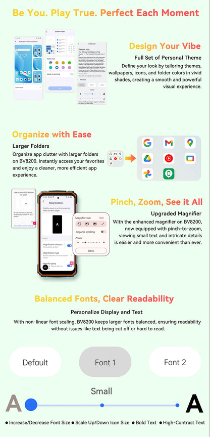 【World premiere】Blackview BV8200 Rugged Phone 6.5" 2.4K 120Hz Display Helio G100 NFC 12GB 256GB Android 14 45W Charger CellPhone