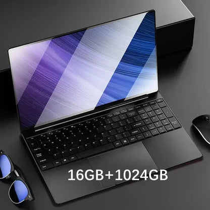 15.6" Portable Laptop Intel N5095 32GB Ram DDR4 2TB SSD Windows 11 Notebook Pc Gamer  Office Computer with Backlit Fingerprint
