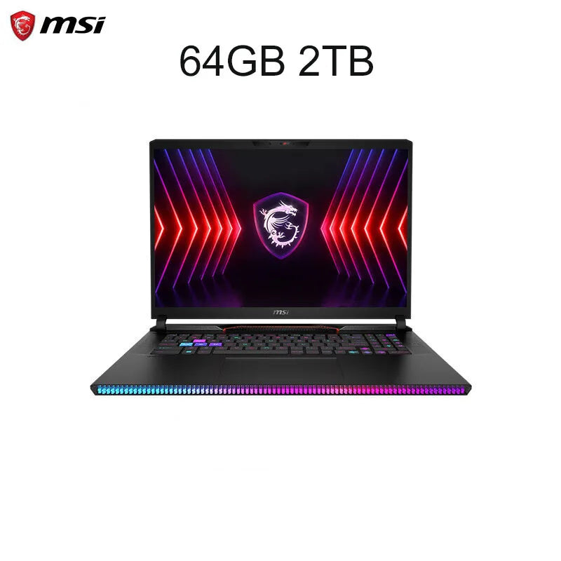 2024 MSI Raider GE68 HX Gaming Laptop 16 Inch 4K UHD 120Hz Mini LED Screen Notebook i9-14900HX 32GB 2TB RTX4080 Netbook Computer