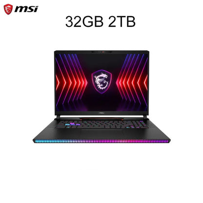 2024 MSI Raider GE68 HX Gaming Laptop 16 Inch 4K UHD 120Hz Mini LED Screen Notebook i9-14900HX 32GB 2TB RTX4080 Netbook Computer