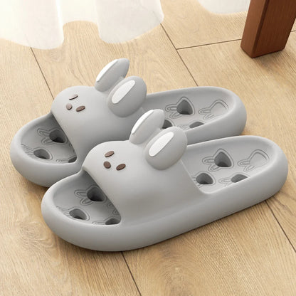 Summer Men Bathroom Slippers Women Cute Cartoon Home Sandals Breathable Soft EVA Non-slip Slides Indoor Quick Drying Flip Flops