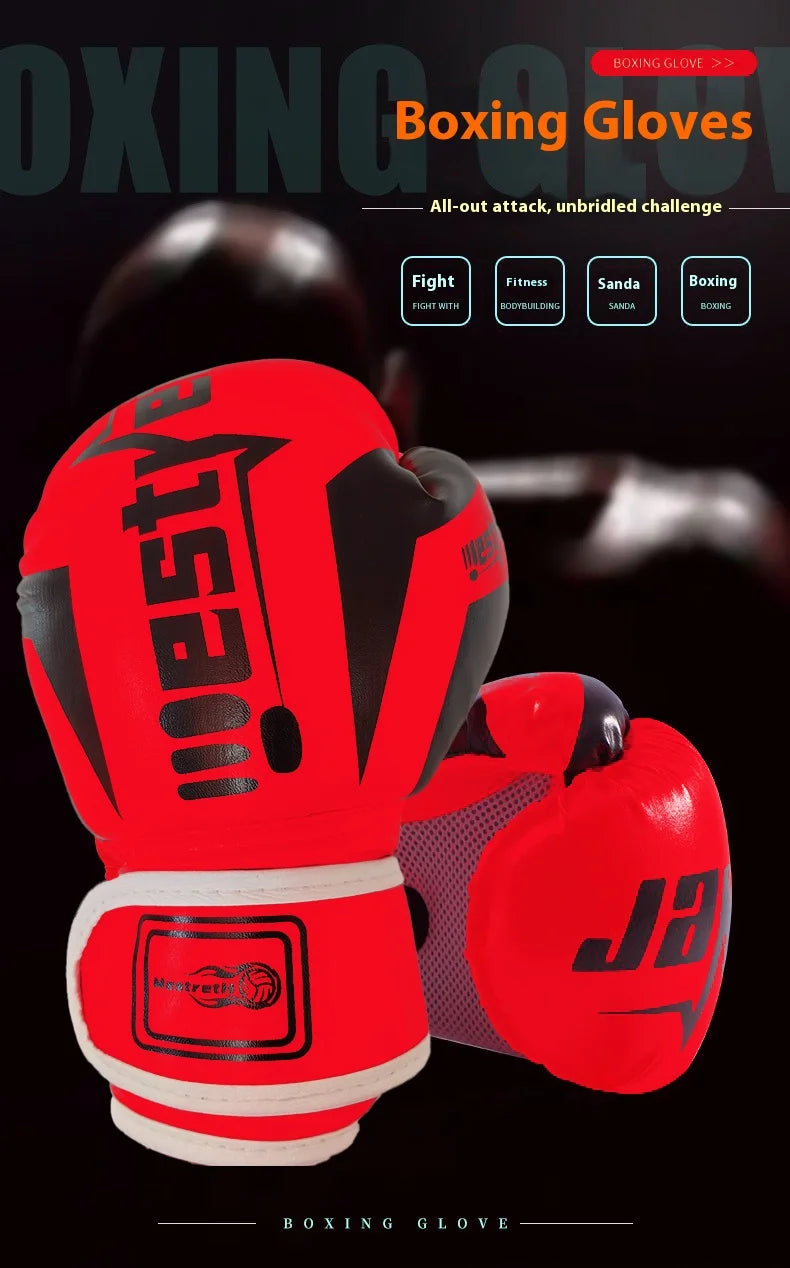 Boxing Gloves Breathable Kickboxing Gloves Comfortable Professional Boxing Gloves Punching Training Gloves for Children Adults