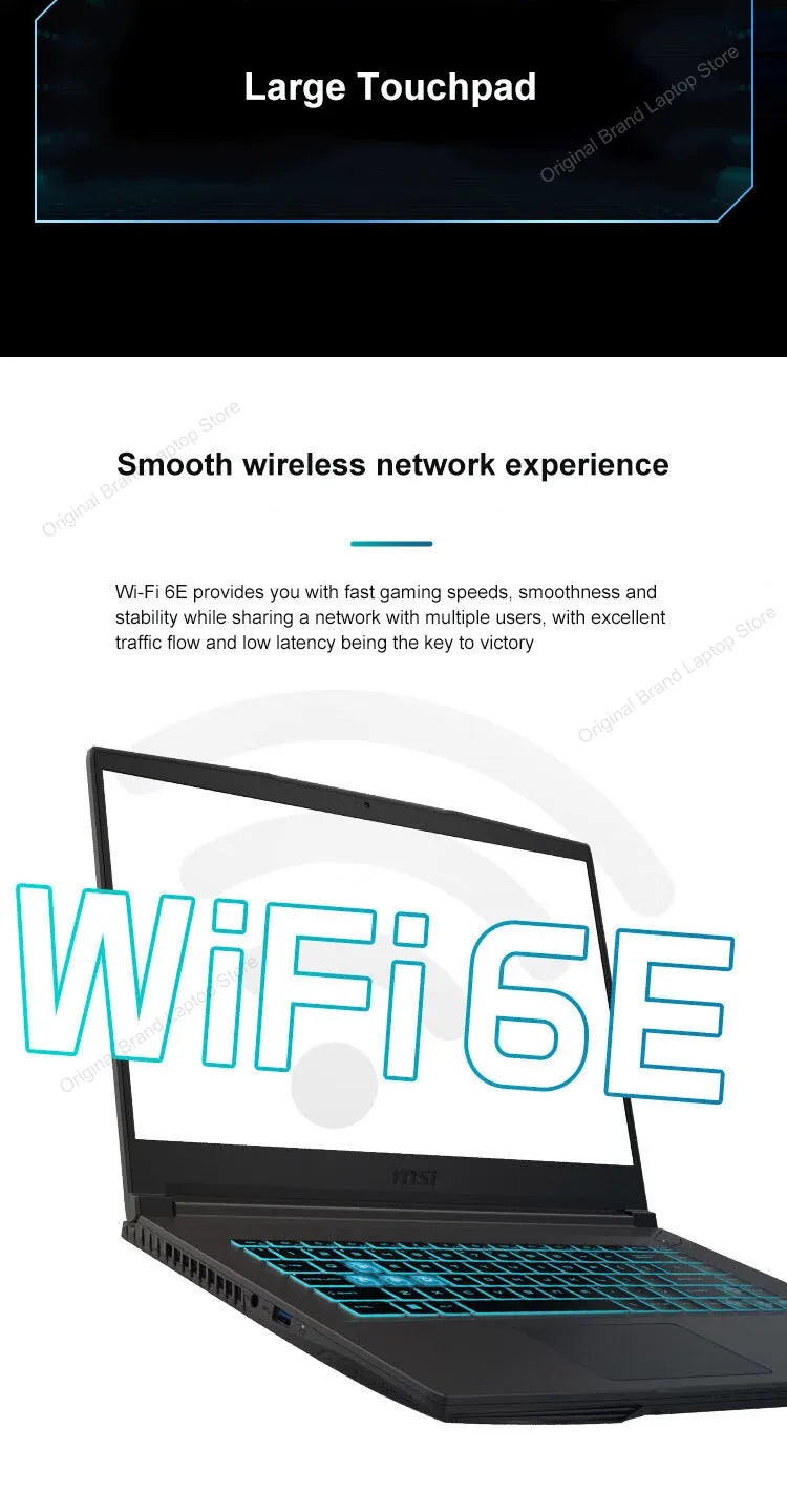 2024 MSI Thin 15 Gaming Laptop 15.6 Inch 2.5K FHD 144Hz IPS Screen Notebook i5-13420H 32GB 1TB RTX3050 Gaming Netbook Computer