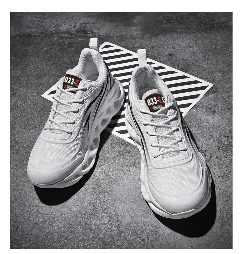 Trend Men's Sneakers Fashion Men's Running Shoes Tennis Basketball Sports Shoes Outdoor Walking Breathable Lace-up Jogging Shoes