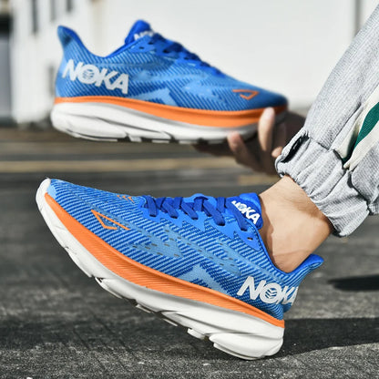 Men Sports Running Shoes Casual Carbon Plate Marathon Breathable Lightweight Women's Comfortable Athletic Nonskid Sneakers