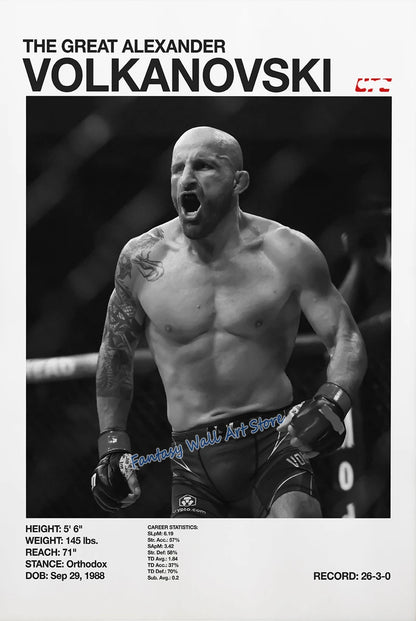 World Famous Boxing Players The Best Boxing Athlete Minimalist Black and White Poster Canvas Painting Wall Pictures Home Decor