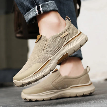 Men's Casual Shoes Fashion Canvas Shoes Breathable Men's Walking Flat Sneakers Outdoor Lightweight Men's Shoes Vulcanize Shoes