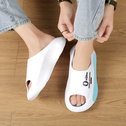 Fashion Men Slippers Outdoor Indoor Sandals Beach Soft Sole Comfortable Slides Men's Casual Shoes Women Couple Home Slippers
