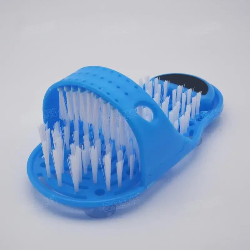 Bathroom Foot Massage Slippers Lazy Foot Washing Rubbing Slippers Suction Cup Foot Rubbing Mop Dead Skin Removal TV Foot Washers
