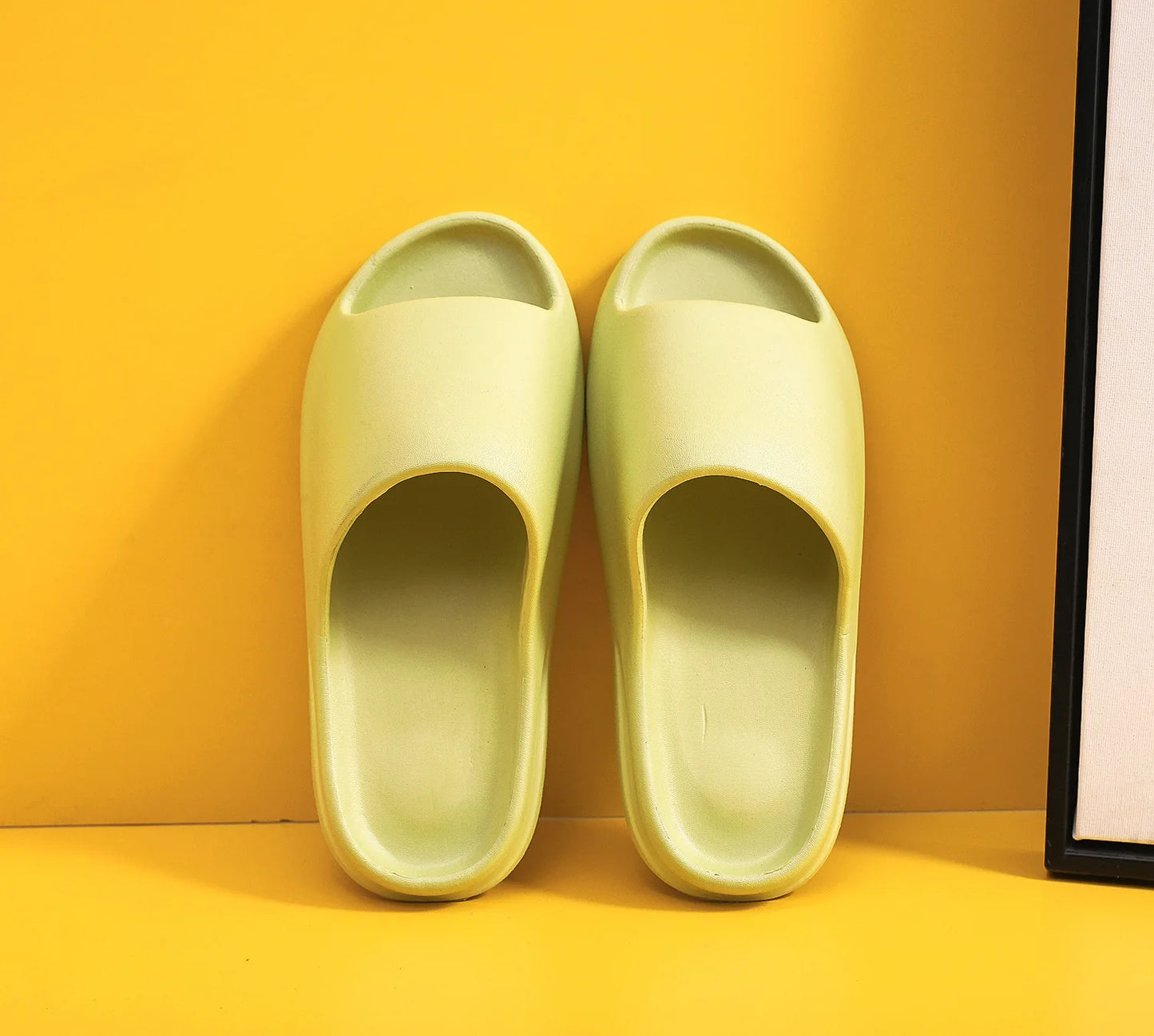 Bebealy Fashion Brand Sneaker Slippers For Women Men Casual Platform Slides Summer Beach Slippers EVA Hollow Sports House Shoes