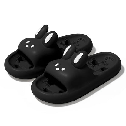 Summer Men Bathroom Slippers Women Cute Cartoon Home Sandals Breathable Soft EVA Non-slip Slides Indoor Quick Drying Flip Flops
