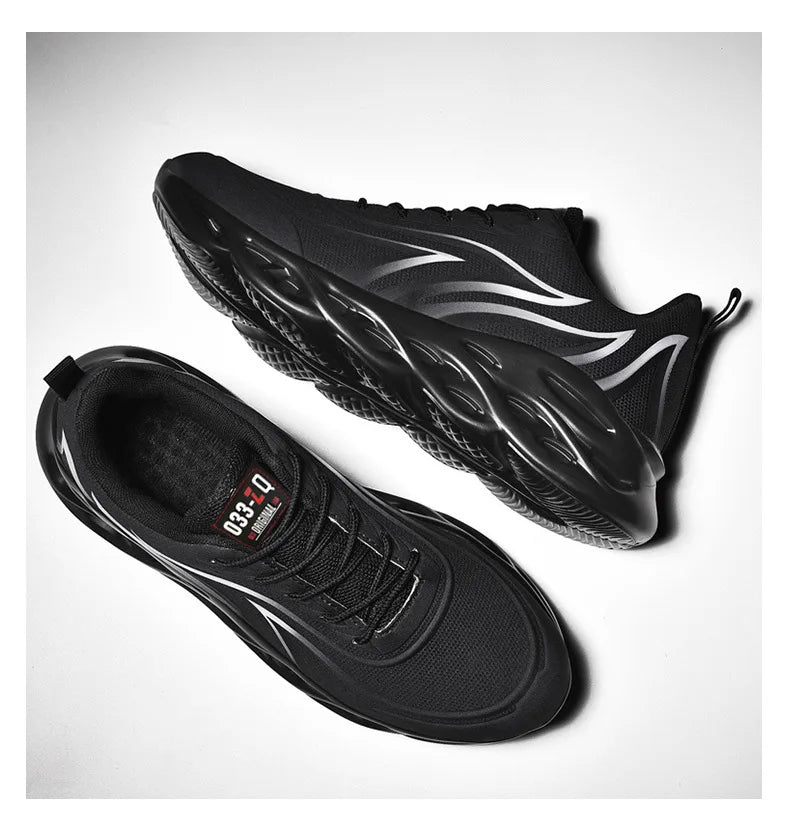 Trend Men's Sneakers Fashion Men's Running Shoes Tennis Basketball Sports Shoes Outdoor Walking Breathable Lace-up Jogging Shoes