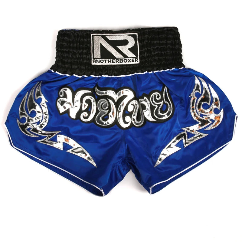 Men's Boxing Shorts Kickboxing Short Muay Thai Women Child Martial Arts Training Team Clothes Gym Grappling BJJ Cage Fight Pants