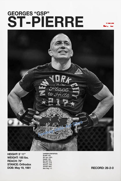 World Famous Boxing Players The Best Boxing Athlete Minimalist Black and White Poster Canvas Painting Wall Pictures Home Decor