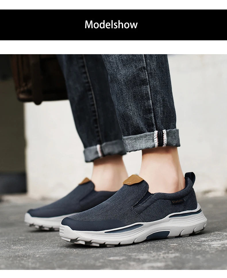 Men's Casual Shoes Fashion Canvas Shoes Breathable Men's Walking Flat Sneakers Outdoor Lightweight Men's Shoes Vulcanize Shoes