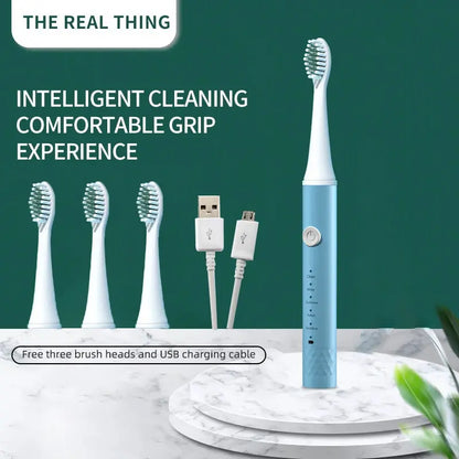 Jianpai Adult Blue Pink Sonic Electric Toothbrush Adult 5-gear Mode USB Charging IPX7 Waterproof Sonic Electric Toothbrush