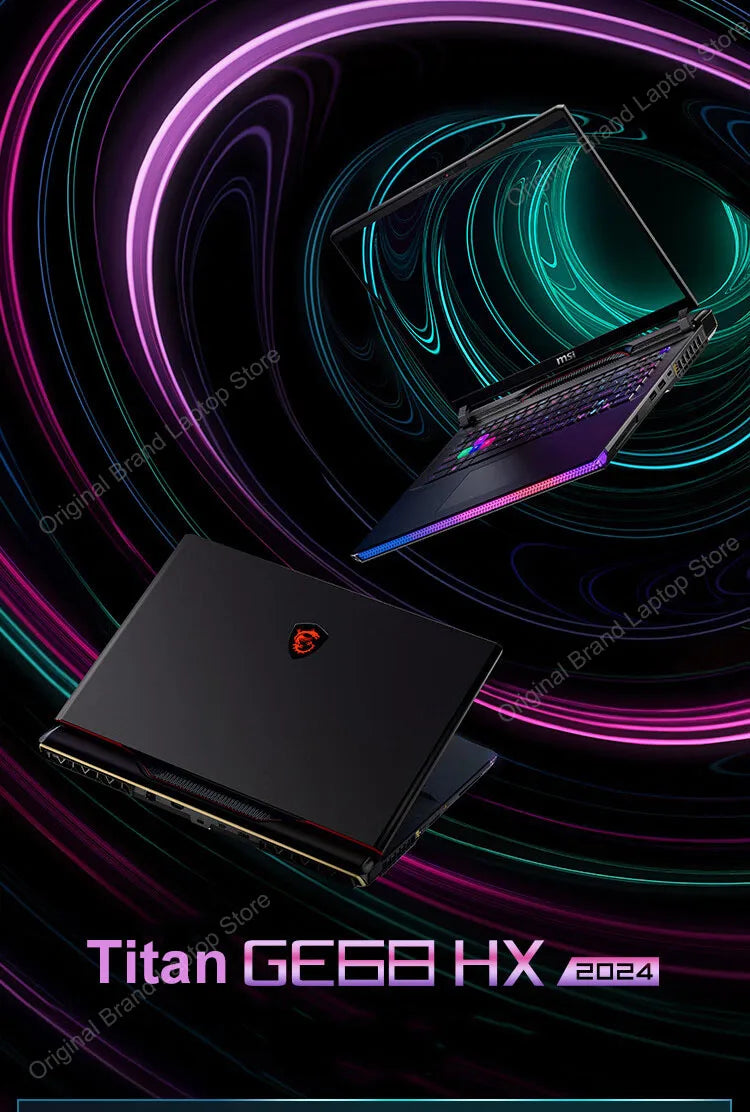 2024 MSI Raider GE68 HX Gaming Laptop 16 Inch 4K UHD 120Hz Mini LED Screen Notebook i9-14900HX 32GB 2TB RTX4080 Netbook Computer