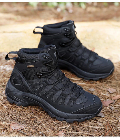 New Men Tactical Boot Breathable Safety Anti-Slip Hunting Boot Motorcycle Male Army Boots Desert Climbing Hiking Shoes Size Plus