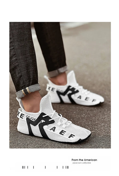 YRZL Loafers Shoes Men Casual Mesh Breathable Non Slip Outdoor Comfortable Indoor Gym Shoes Big Size Shoes for Men