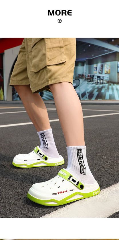 New Breathable sandals For Women Men Summer EVA Garden Clogs Shoes Outdoor Holes Beach Slippers Comfortable House Slides