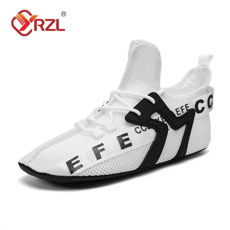 YRZL Loafers Shoes Men Casual Mesh Breathable Non Slip Outdoor Comfortable Indoor Gym Shoes Big Size Shoes for Men