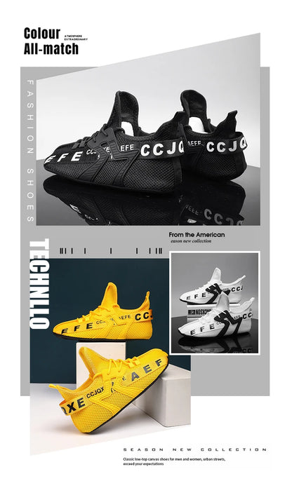 YRZL Loafers Shoes Men Casual Mesh Breathable Non Slip Outdoor Comfortable Indoor Gym Shoes Big Size Shoes for Men